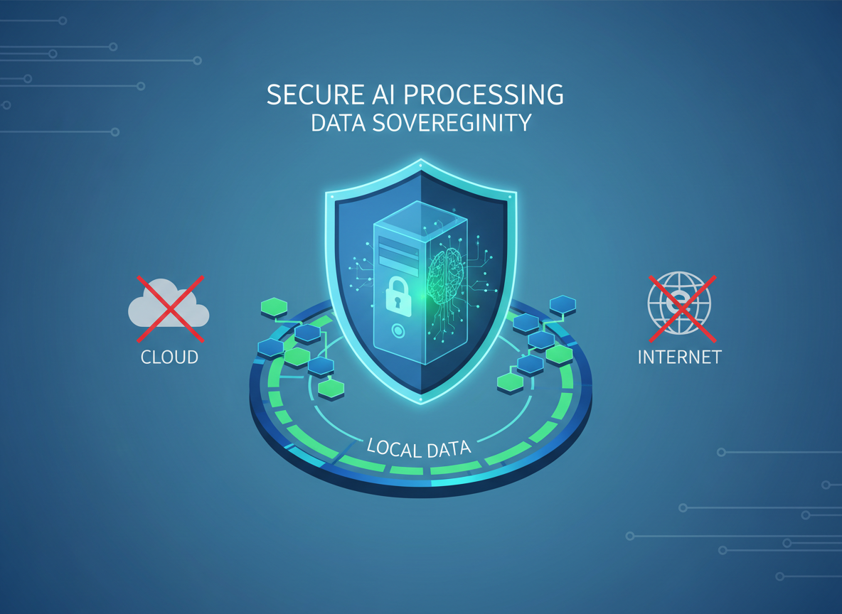 Data staying within secure perimeter on local system